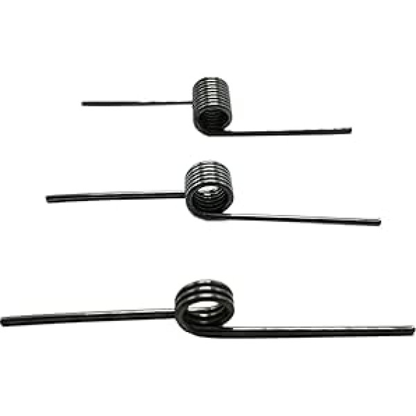 Hochleistungs-Zugfeder, 10 Stück Linkshänder 65 Mn Federstahl Torsionsfeder, 2,5 mm x 30 V-förmige Feder 3–9 Umdrehungen, 180 Grad(2.5 mm x 30 mm-180 Degrees-5 laps)