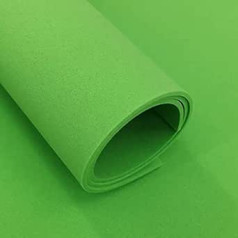 1 x 2 m EVA-Schaumstoffplatte – vielseitige Schaumstoffplatten for Basteln in 10 Farben, 1–5 mm dick for DIY-Projekte, 1 Stück(Green,T5mm)