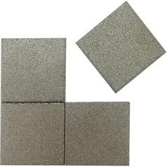 Mikroporöse Metallplatte, gesinterte Metallpulverplatte mit Gashomogenisierungsbehandlung, 30 * 30 * 1 mm, 4 Stück