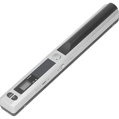 Handheld Scanner, Clear Display, Versatile JPG PDF Format, Plug and Play, 3 Modes, Portable Photo Scanner, Fast Scanning for Business (Silver)