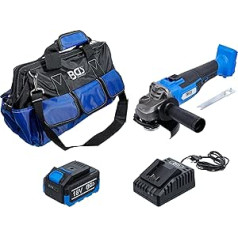 BGS 7396 Cordless Angle Grinder Set, Brushless, 18 V, with Battery and Quick Charger