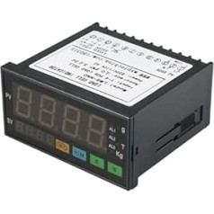 Dioche Digitales Wägemessgerät mit LED-Anzeige – Hochpräzise Wägezellenanzeige mit 1–4 Wägezellen-Eingängen – Ideal für den Professionellen und Industriellen Einsatz