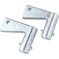 2 x Batterietrennschlüssel für JCB 701/47401, kompatibel mit JCB Minibagger und Dumper, Metall Ersatzteil
