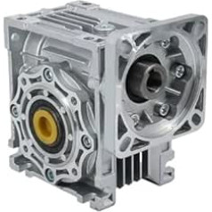 Schneckengetriebe-Reduzierer NMRV063, Ausgang 25 mm, Übersetzungsverhältnis von 7,5 zu 100 für Servomotor/Schritt für Schritt (lange 110 mm x 110 mm, Verhältnis 7,5, 19 mm Eingangsloch)