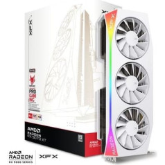 XFX Grafiskā karte mercury rx 9070xt oc white g rgb 16