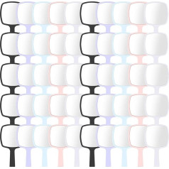 50 Pcs Handheld Mirror with Handle, Travel Cosmetic Makeup Tools, Portable Cosmetic Jar for Bathroom, Home, Hair Salon, Travel, Camping, Gifts for Girls Women