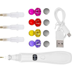 Gemstones Painting Tool Rhinestone Pen - Nail Art Painting Kit - Electric Picker with 3 Adjustable Suction Modes with Replacement for Jewellery Makeup