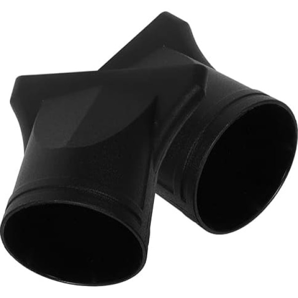 Pack of 2 Hair Dryer Attachments Black Universal Plastic Concentrator Nozzle 44 46 mm Heat Resistant for Precise Styling and Hairdressing Accessories