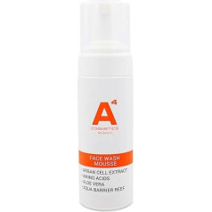 A4 – Face Wash Mousse | Anti-Ageing Cleansing Make-Up Remover | Facial Cleansing | Argan Sheets Cell Hem Extract and Aloe Vera (150ml)