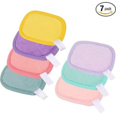 Pack of 7 Washable and Reusable Makeup Remover Pads, Make-Up Pads, Washable, Reusable Cotton Pads for All Skin Types
