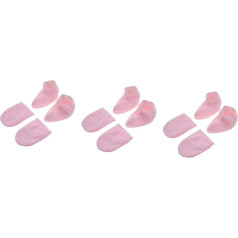 FRCOLOR 6 Pairs of Paraffin Wax Gloves for Soothing Heat Treatments Pink Heat Resistant Washable for Hand and Foot Care in Spa Home