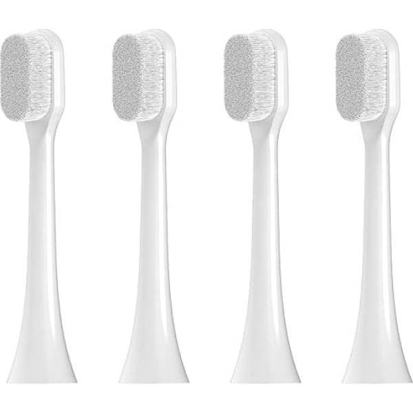 Ersatzköpfe für elektrische Zahnbürsten, kompatibel mit Philips Sonicare, ultraweiche Nano-Borsten, Bürstenköpfe für empfindliche Pflege (4 Stück)