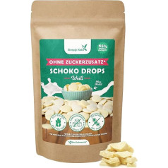Simply Keto Lower Carb* Chocolate Drops without Added Sugar (200 g) - White Chocolate Drops for Snacking or Baking - Sweetened with Erythritol Instead of Sugar - Ideal for Low-Carb & Ketogenic