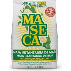 Maseca Corn Flour for Tortillas - Harina de Maíz 1 kg + minafood Notepad (1 kg)