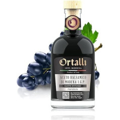 Ortalli - Balsamic Clelia / High Density Sweet Spicy / Perfect for Fish, Meat, Salads, Risotto, Cheese, Eggs & Ice Cream / No Dyes / Caramel / 250 ml Bottle
