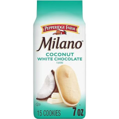 Pepperidge Farm Milano White Coconut Flavoured Chocolate Cookies 200ml Bag