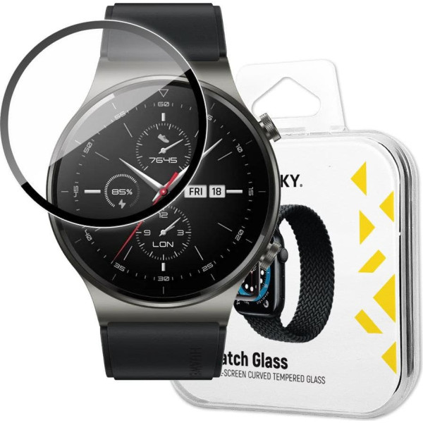 Hibrīda aizsargstikls priekš Huawei Watch GT 2 46mm melns