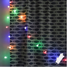 myCozyLite Multicolour LED Globe Fairy Lights, 100 Bulbs, 10 m Fairy Lights with Plug for Wedding Party, Holiday, Indoor, Outdoor, Christmas, Festival, Balcony, Connectable, 8 Modes, Timer