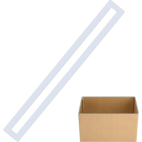 Parkschablonen, 10,2 x 239,9 cm, faltbar, gerade Parkschablone mit Papierbox, wiederverwendbare Pflasterstein-Schablone, Farbmarkierungsausrüstung für Gehwege, Straßenmarkierung, Einfahrten