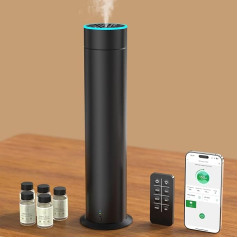 Waterless Aroma Diffuser Set, ShinePick Smart Aroma Diffuser, Waterless Essential Oils Diffuser, Without Water, Fragrance Diffuser, Luxury Room Air Diffuser with 5 Bottles of Essential Oil
