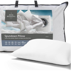 The Fine Bedding Company Washable Anti Allergy Pillow - Spundown Smartfil - Firm Support