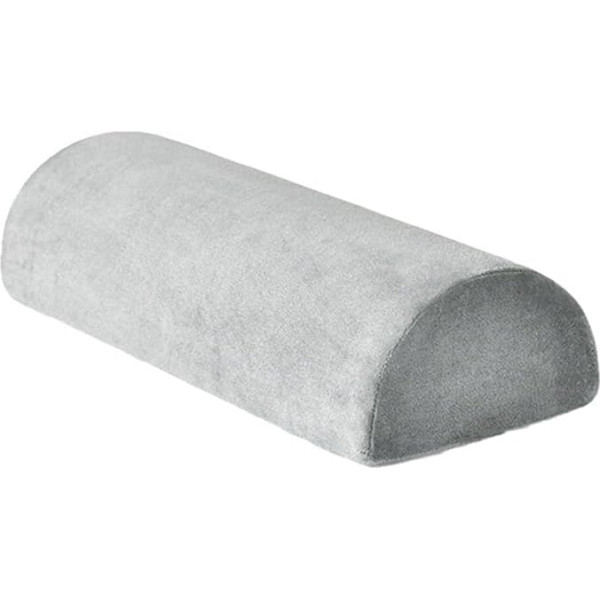 SunshineFace Half Moon Memory Foam Pillow Orthopedic Bolster Pillow with Removable Washable Velvet Cover Leg Raiser Pillow Effective Support for Neck Knee Legs Waist