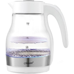 Elektriskā tējkanna stikla 2200w mr-061-white
