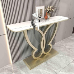 Moderner Konsolen-Akzenttisch mit Schmetterlings-Metallrahmen, eleganter Sofatisch für Eingangsdekoration