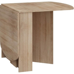 BIM Furniture Homi mini 2 Sonoma Extendable Folding Table, Functional Dining Room Table, Folding Kitchen Table with Storage Space & Drawer, Space-Saving for Small Spaces, 150 x 80 x 75 cm