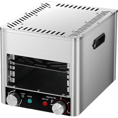 Commercial Broiler for Indoor Use, 4-Layer Grill, with 10-Minute Time Setting and 800°C Temperature Setting, Steak Oven, Commercial Electric Oven with Tray & Grill & Handle, A-110V