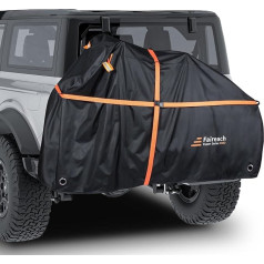 800D Bicycle Cover Rear Carrier for 2 Bicycles, Bicycle Cover for Transport, Waterproof & Heavy Duty, Durable Bicycle Tarpaulin for Car Coupling Travel Storage
