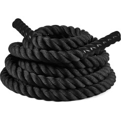 Ultrasport Battle Rope, Rope Length 3.8 cm Diameter, High-Quality Impact Rope for Strength Endurance & Muscle Building, Swing Rope for Effective Full Body Training & Functional Training