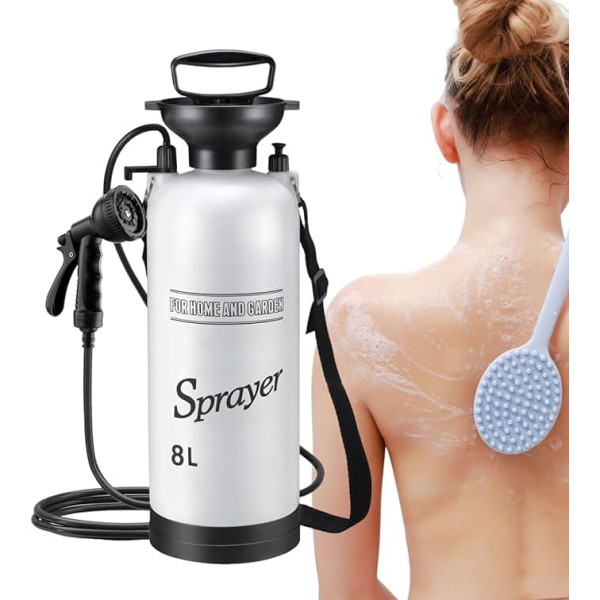 Genérico Campingdusche | Wasserpumpe für Camping und Reisen | Sprühzubehör für Haustiere, Bewässerung von Pflanzen, Innenräumen, Outdoor, Strand, Wandern, Reisen