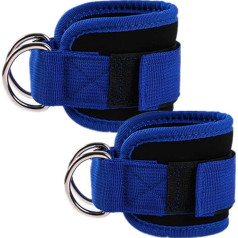 Cable Machine Ankle Strap 1 Pair Adjustable Neoprene Padded Ankle Cuff for Leg Extenders Butt Workout Gym for Men and Women