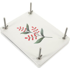 GARIOUANS Blumenpress Satz Holz Klein mit Stabiler Platte für Selbstgemacht Pflanzenproben Kunsthandwerk Basteln Scrapbooking Outdoor Nutzung