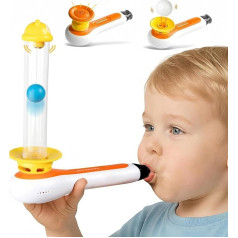 TOP BRIGHT 3 in 1 Montessori Musical Toy for Toddlers, Sensory Baby Toys, Fine Motor Skills Toys for 3 4 5 Years, Gift for Boys and Girls, Pipe Horn, Ball Blowing