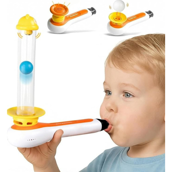 TOP BRIGHT 3 in 1 Montessori Musical Toy for Toddlers, Sensory Baby Toys, Fine Motor Skills Toys for 3 4 5 Years, Gift for Boys and Girls, Pipe Horn, Ball Blowing