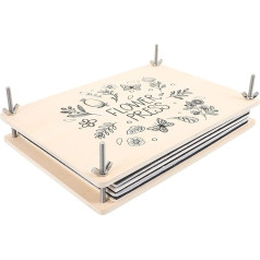 Beavorty Professionelles Pflanzenpress Satz mit Robusten Platten für Herstellung Getrockneter Blätter und Fruchtscheiben Geeignet für Kunst und Dekorationsarbeiten