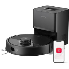 roborock Q7 L5+ Robot Vacuum Cleaner with Wiping Function, Automatic Dust Emptying, Dual Anti-Tangle System, 8,000 Pa Suction Power, LiDAR Navigation, Mop Robot for Carpet, Pet Hair, App Control