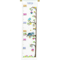 Vervaco Height Chart Cat in The Tree