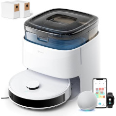 LEFANT M3 Robot Vacuum Cleaner with Mop Function, 12000 Pa Suction Power, 220 Mins Max, Multi-Floor Mapping, No-Go Zone, Avoid Obstacles, LiDAR Navigation, Automatic Docking, Lifting the Mop