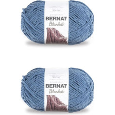 Bernat Blanket Country Blue Yarn - 2 Packs of 300g - Polyester - 6 Super Bulky - 220 Metres - Knitting/Crochet