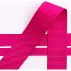 Italian Options 16mm Strong Solid Color Vibrant Pink Grosgrain Ribbon for Bows Wedding Crafts Sewing Hair Accessories Gift Wrapping 16mm x 10m Roll Cherry Red
