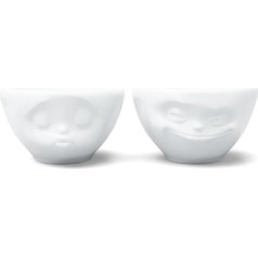 Fiftyeight Products Set of Dip Bowls in Kissing and Grinning Designs