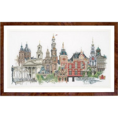 Thea Gouverneur - Counted Cross Stitch Kit - Amsterdam - Linen - 36 Count - For Adults - 450