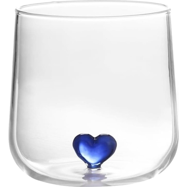 Zerodeko Love Glass Drinking Cup Made of Glass Tumbler Drinking Wine Glasses without Stem Drinking Drinking - Drinking Tableware Whisky Glasses Hawaii Simple with High Borosilicate Content Lovers