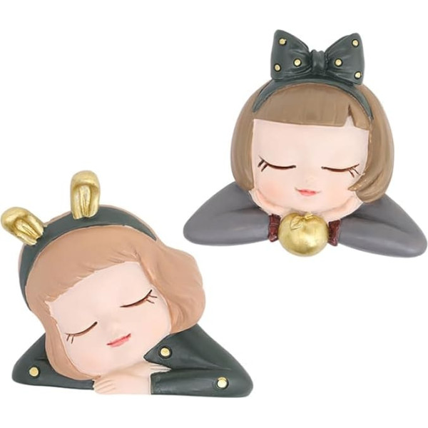Alipis Cartoon Girl Wall Stickers Resin Wall Sockets Decor Compact Practical Wall Mounted
