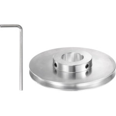 QUARKZMAN V-type pulley 25 mm bore 100 mm outer diameter single groove aluminium alloy for 6 mm PU round belt motor shaft drill with installations