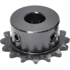 Kettenrollenzahnrad, 04C Rollenkettenrad 10T-23T 6,35 mm Teilung Bohrung 5-16 45 Stahl Industrie(20 Teeth,8mm)