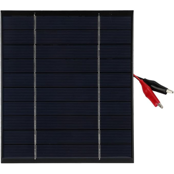 2,5 W 5 V Mini-Solarpanel, Poly-Mini-Solarzellenmodul zum Selberbauen + Tigerklemme